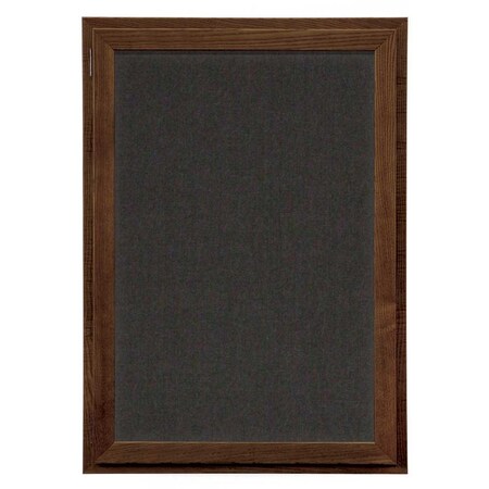 United Visual Products Outdoor Enclosed Combo Board, 72"x36", Blk Frame/Wht Porc & Dark Spruce UVCB7236ODB-WHTPORC-DRKSPR
